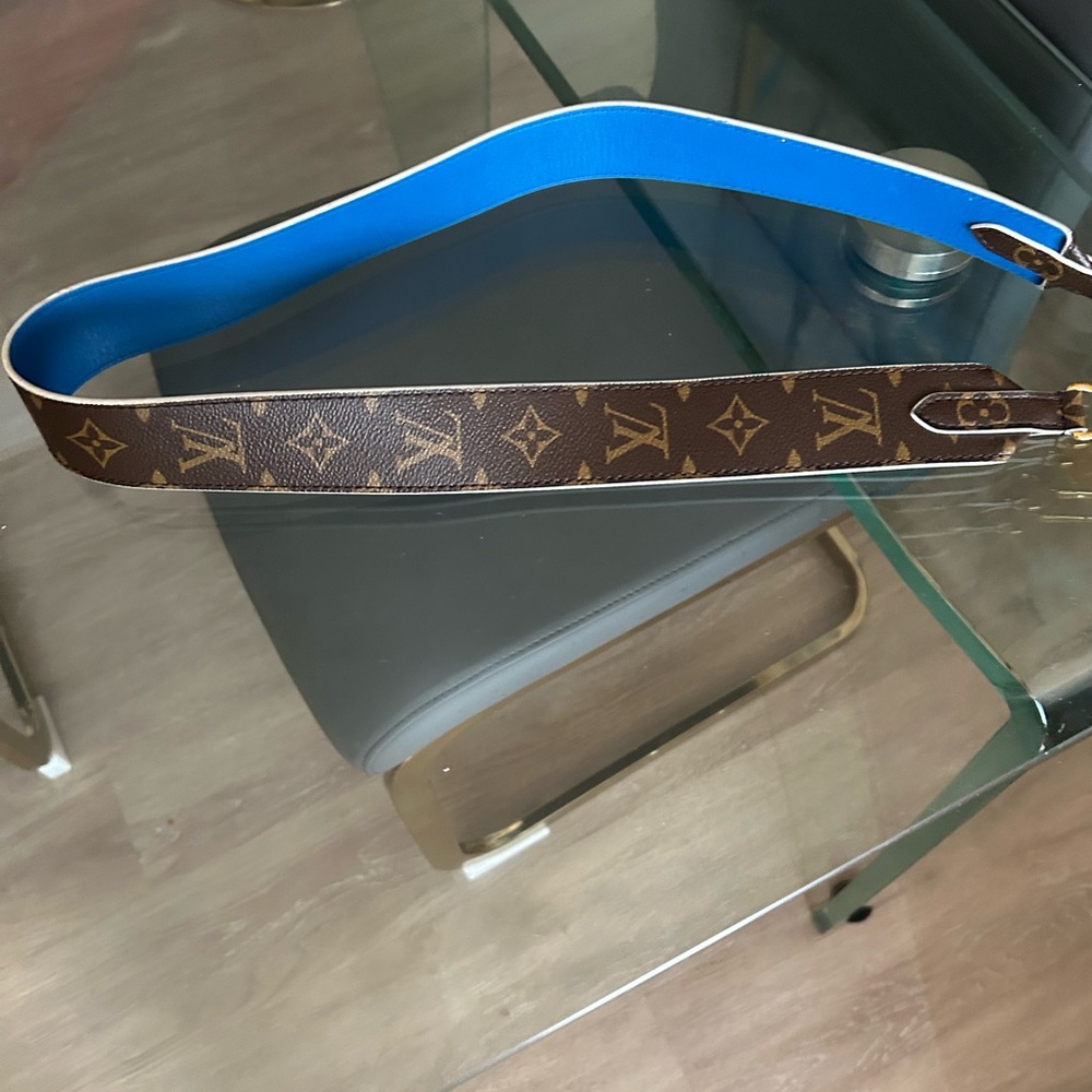 Louis Vuitton Blue Belt Bag with Monogram Design